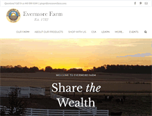 Tablet Screenshot of evermorefarm.com